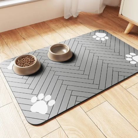 Quick-Dry Feeding Mat | Splash-Proof Floor Protector