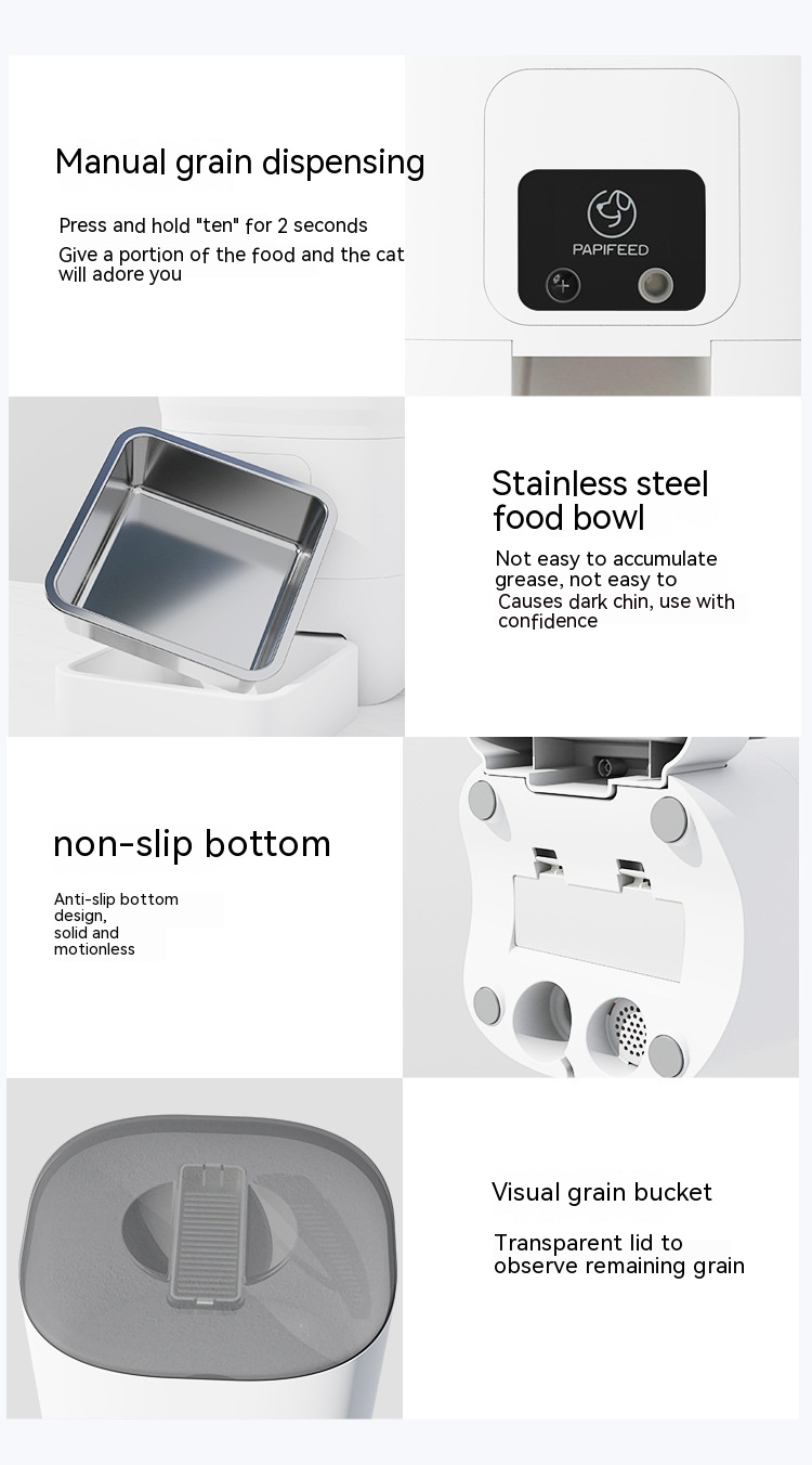 6L Smart Automatic Pet Feeder | WiFi Remote Feeding System