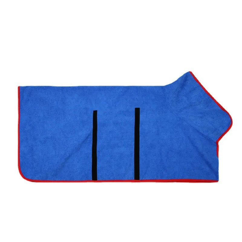 Microfiber Dog Bathrobe | Fast-Drying Towel Robe
