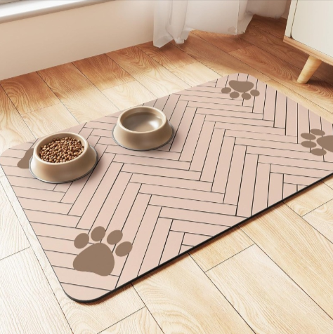 Quick-Dry Feeding Mat | Splash-Proof Floor Protector