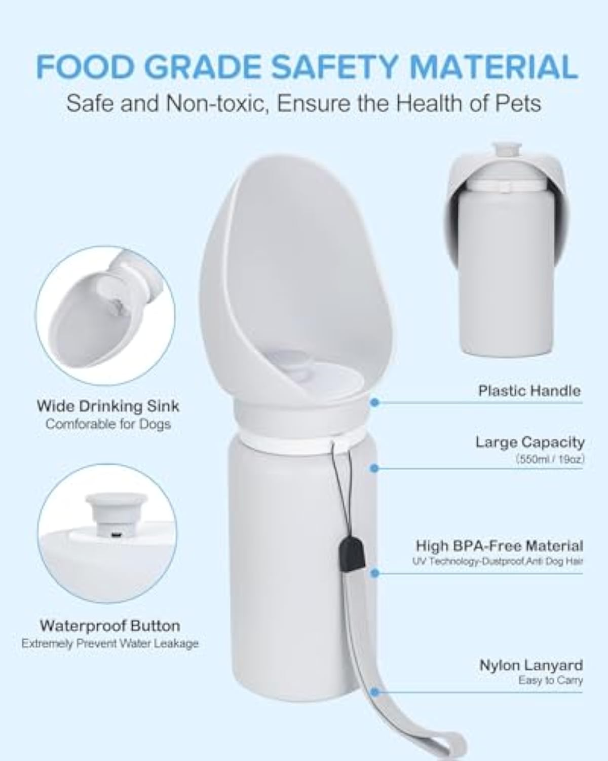 Portable Dog Travel Kit | Foldable Bowl & Treat Container