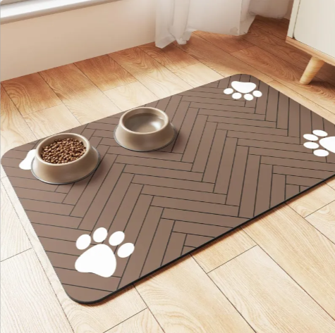 Quick-Dry Feeding Mat | Splash-Proof Floor Protector