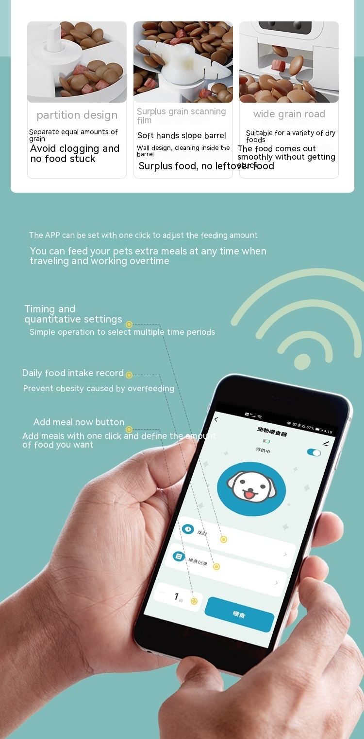 6L Smart Automatic Pet Feeder | WiFi Remote Feeding System