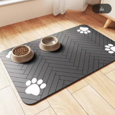 Quick-Dry Feeding Mat | Splash-Proof Floor Protector