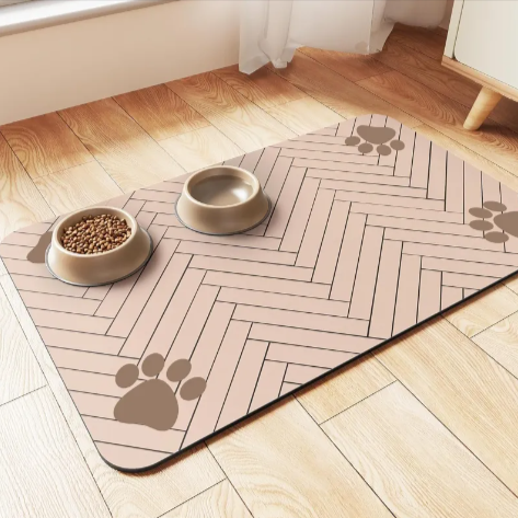 Quick-Dry Feeding Mat | Splash-Proof Floor Protector