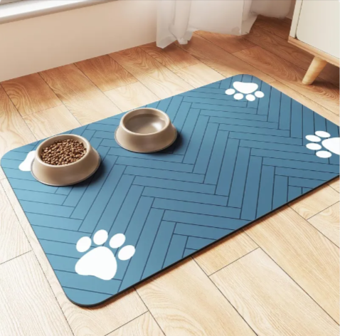 Quick-Dry Feeding Mat | Splash-Proof Floor Protector